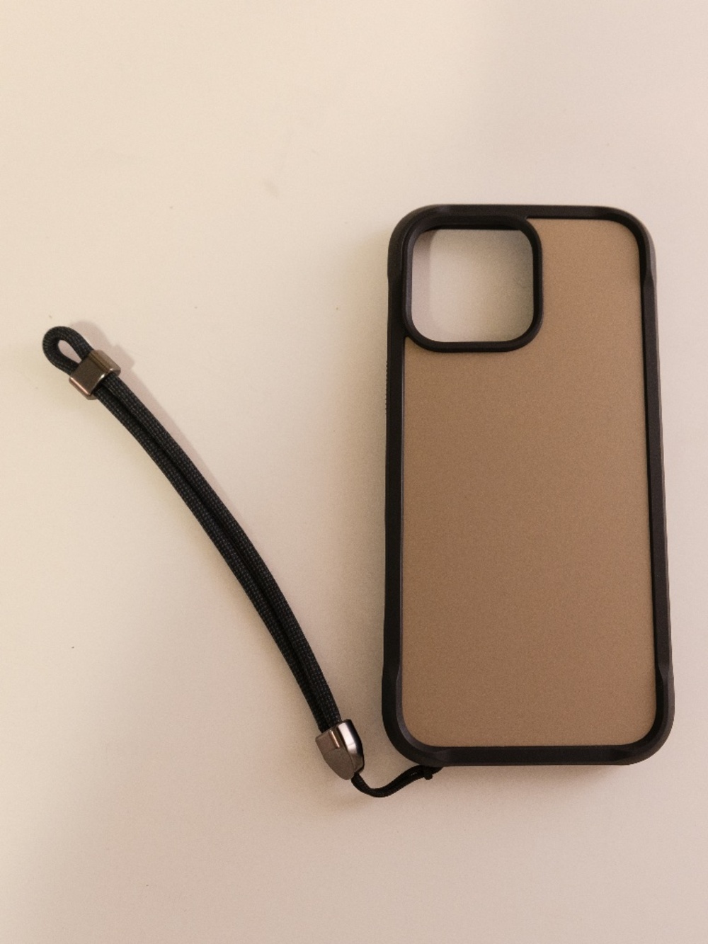 NOMAD iPhone 16 Pro Max Rugged Case Desert + Kevlar Wrist Strap